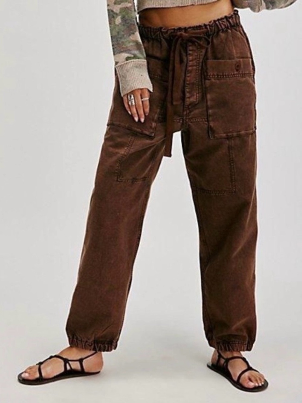 NWOT Free People River Stone Pants